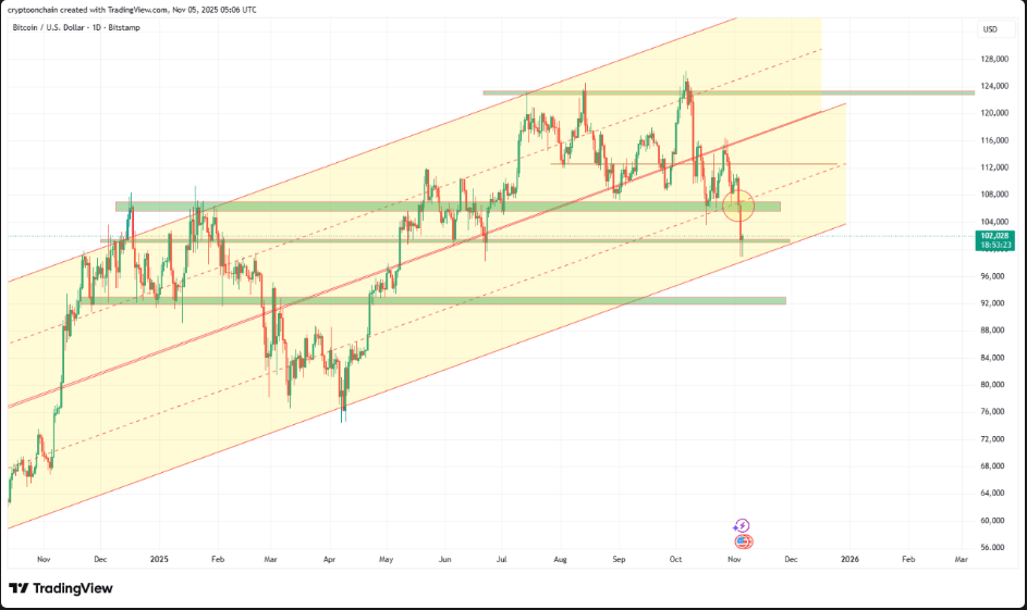 Bitcoin Near Breaking Point As It Tests Its Most Crucial Support