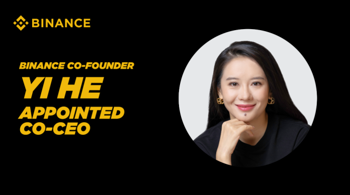 Binance Names Yi He Co-CEO as Exchange Enters New Era