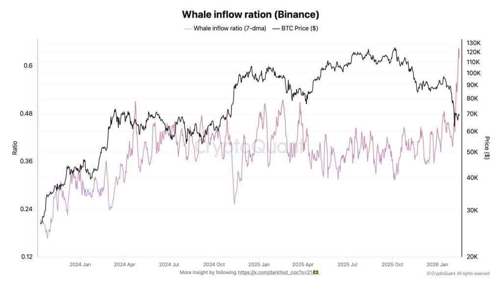 Bitcoin Whales Flood Binance As Correction Deepens