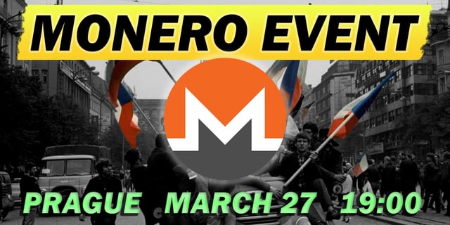 Monero Meetup in Prague This Week – How XMR Fits in a CBDC Future (Presentation + Networking)